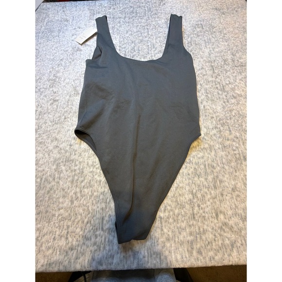 A New Day Womens Black Scoop Neck Basic Thong Bodysuit Medium - Picture 5 of 5